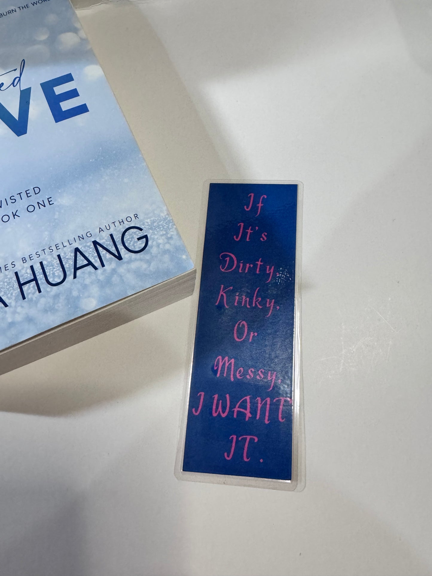 If It's Dirty, Kinky, Or Messy I Want It Laminated Bookmark, Spicy Book Lover Page Saver