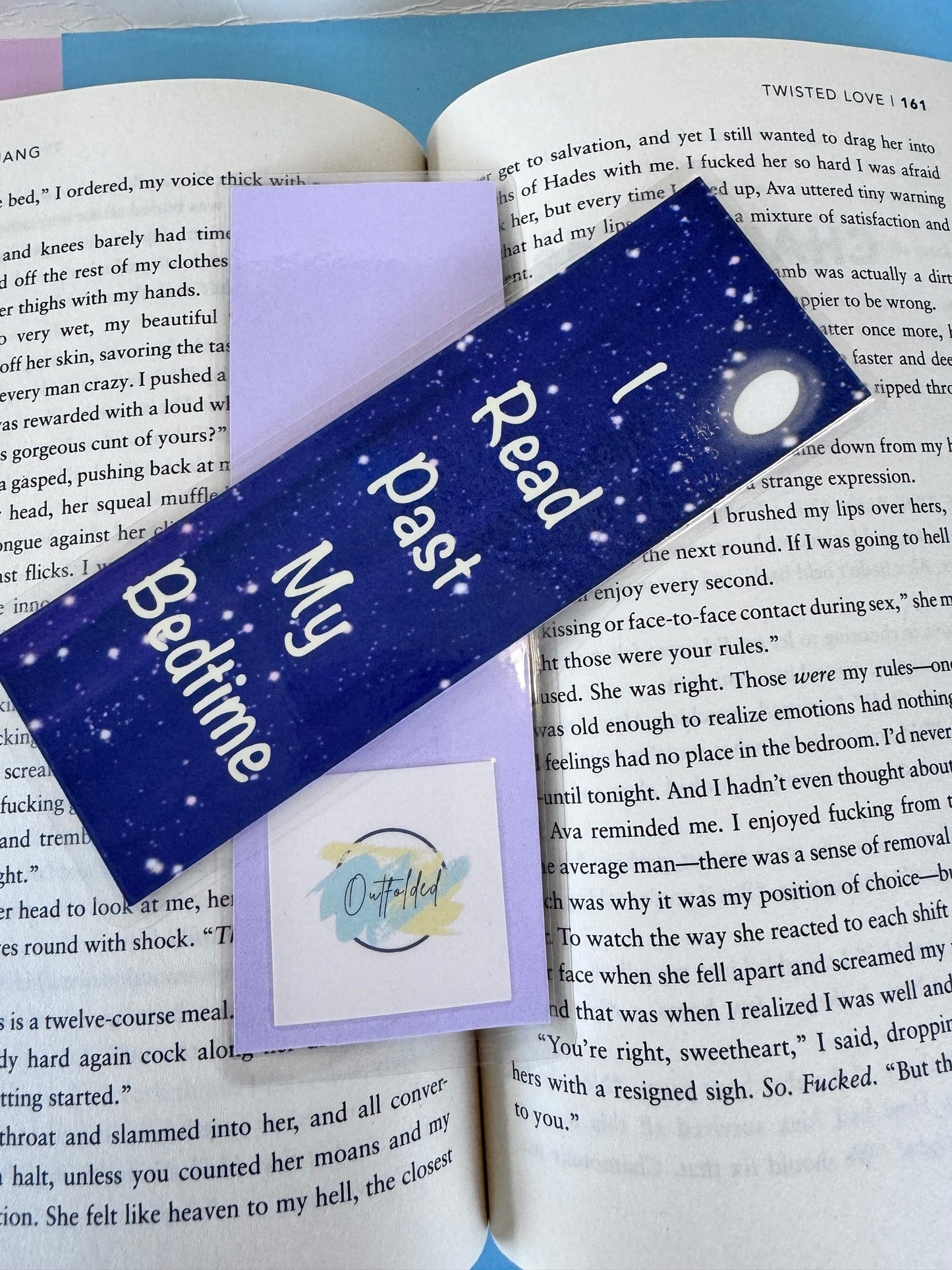 I Read Past My Bedtime, Late Night Reader Laminated Bookmark