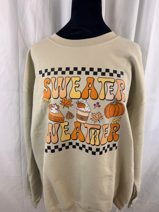 Sweater Weather Crewneck Sweatshirt - Clothing For Fall Season