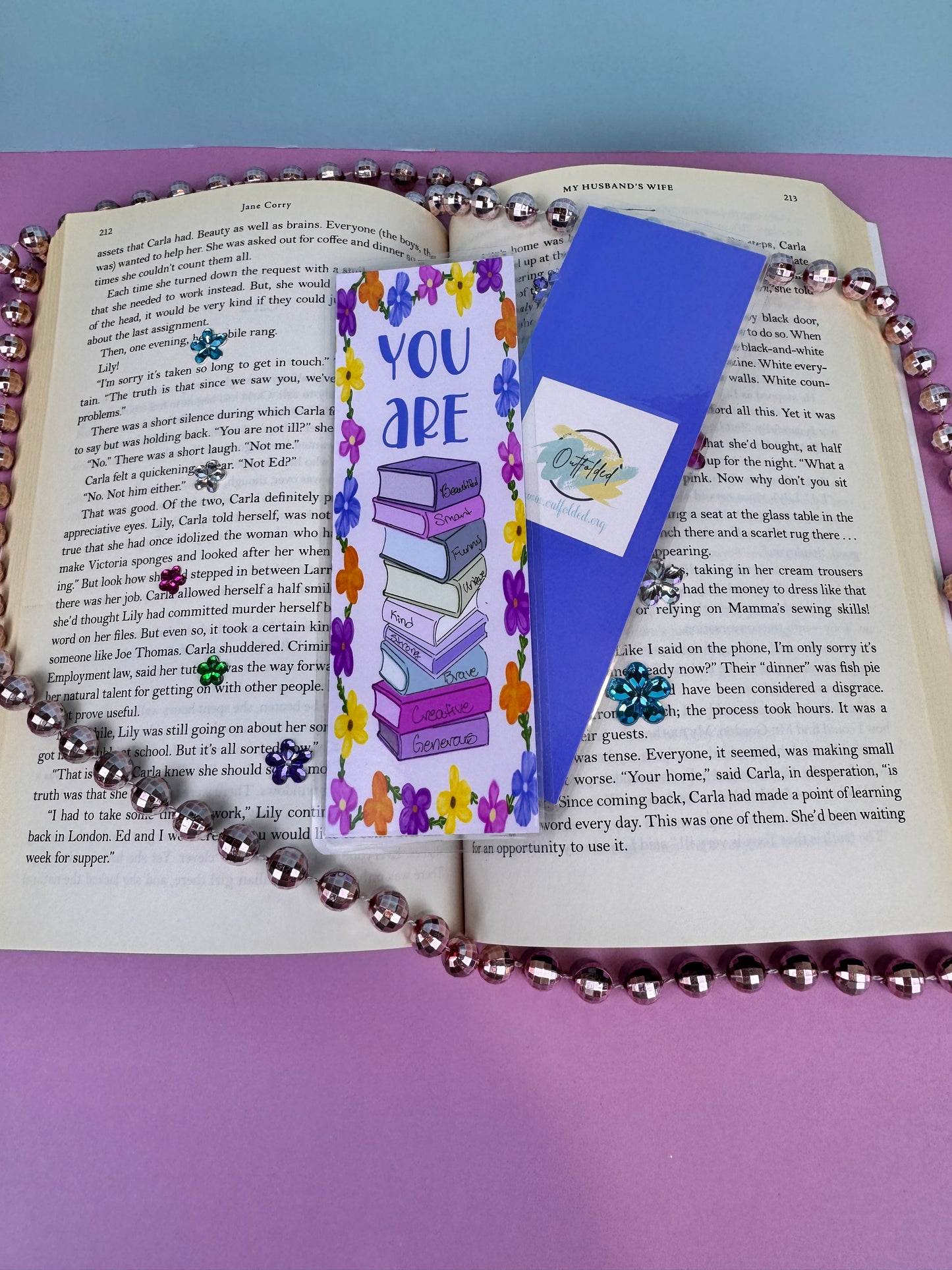 April Showers Bring May Flowers Bookmarks, Set of 3, Laminated Bookish Birthday Bookmark, May Birth Flowers, You Are Complimented Bookstack