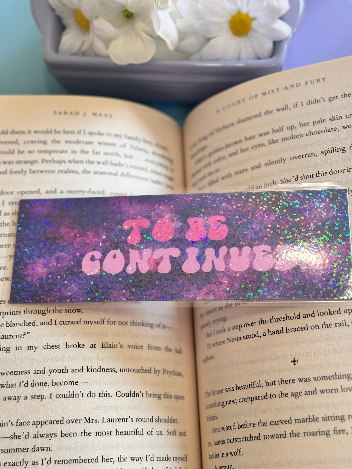 To Be Continued Holographic Laminated Bookmark