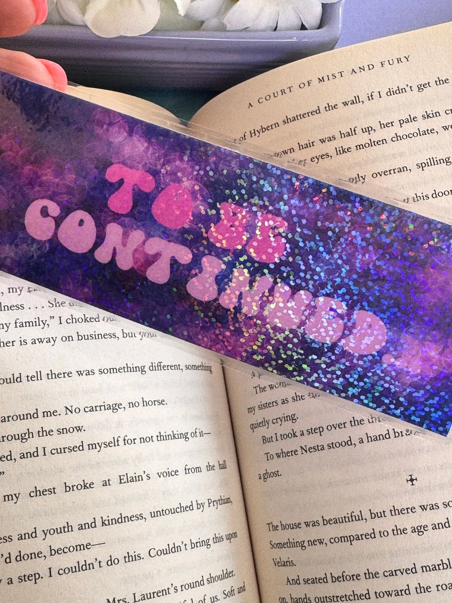 To Be Continued Holographic Laminated Bookmark