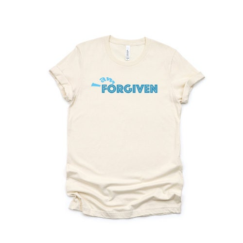 I Am Forgiven Heather Oatmeal Bella and Canvas T-shirt