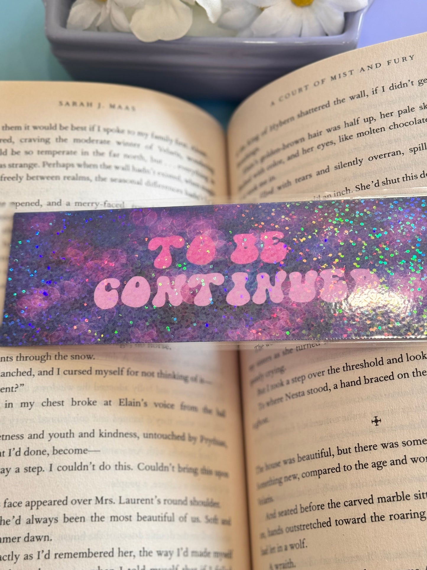 To Be Continued Holographic Laminated Bookmark