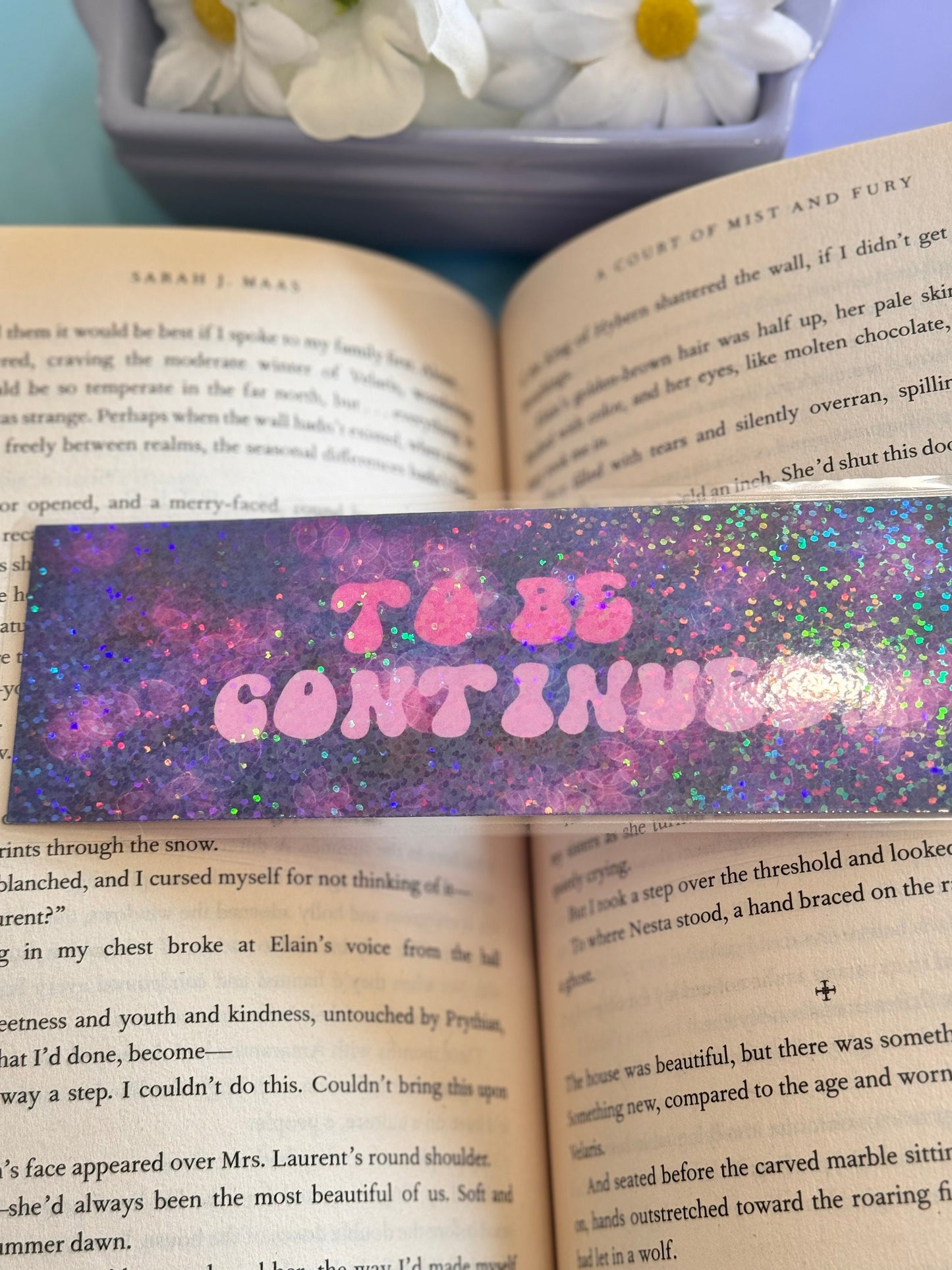 To Be Continued Holographic Laminated Bookmark