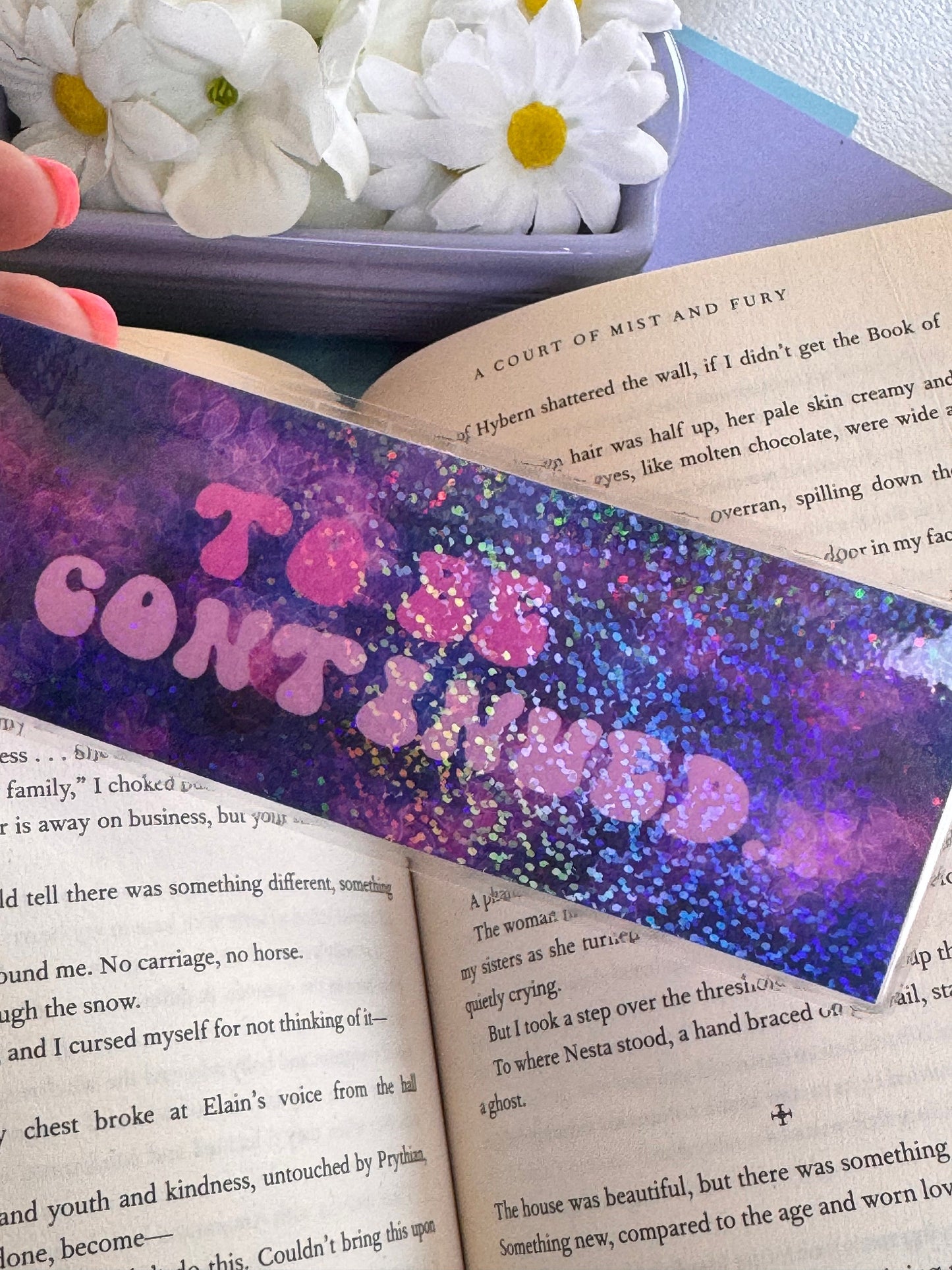 To Be Continued Holographic Laminated Bookmark