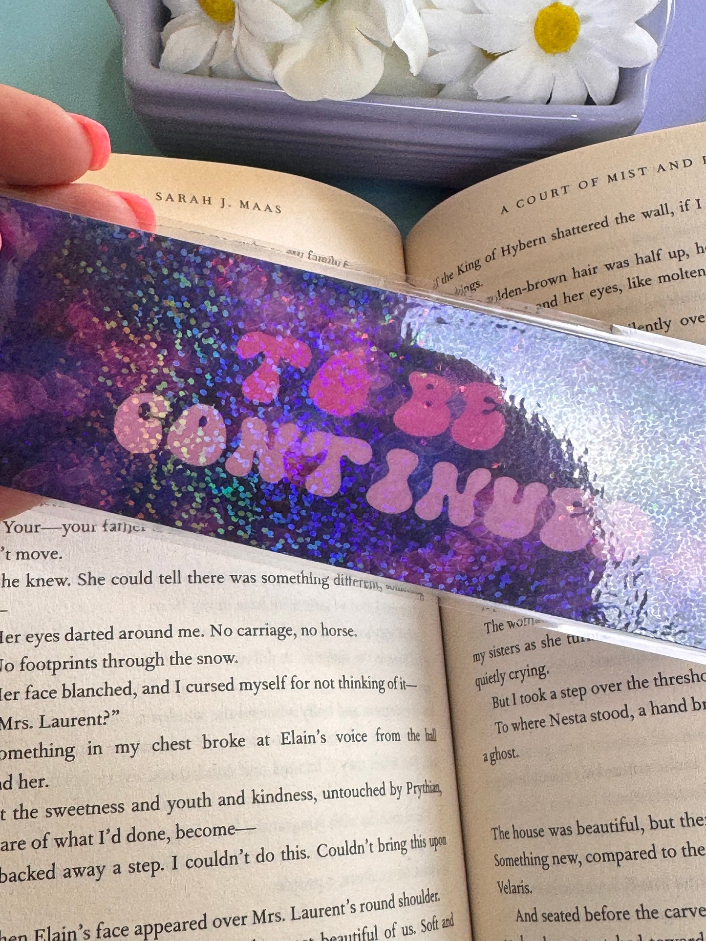 To Be Continued Holographic Laminated Bookmark