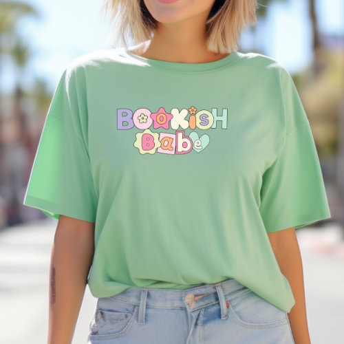 Bookish Babe Mint Green T-shirt