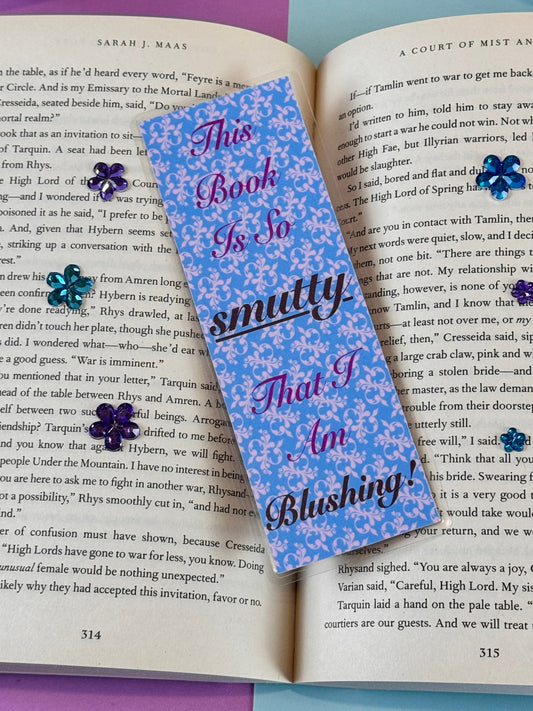 This Book is So SmTy That I am Blushing! Laminated Bookmark