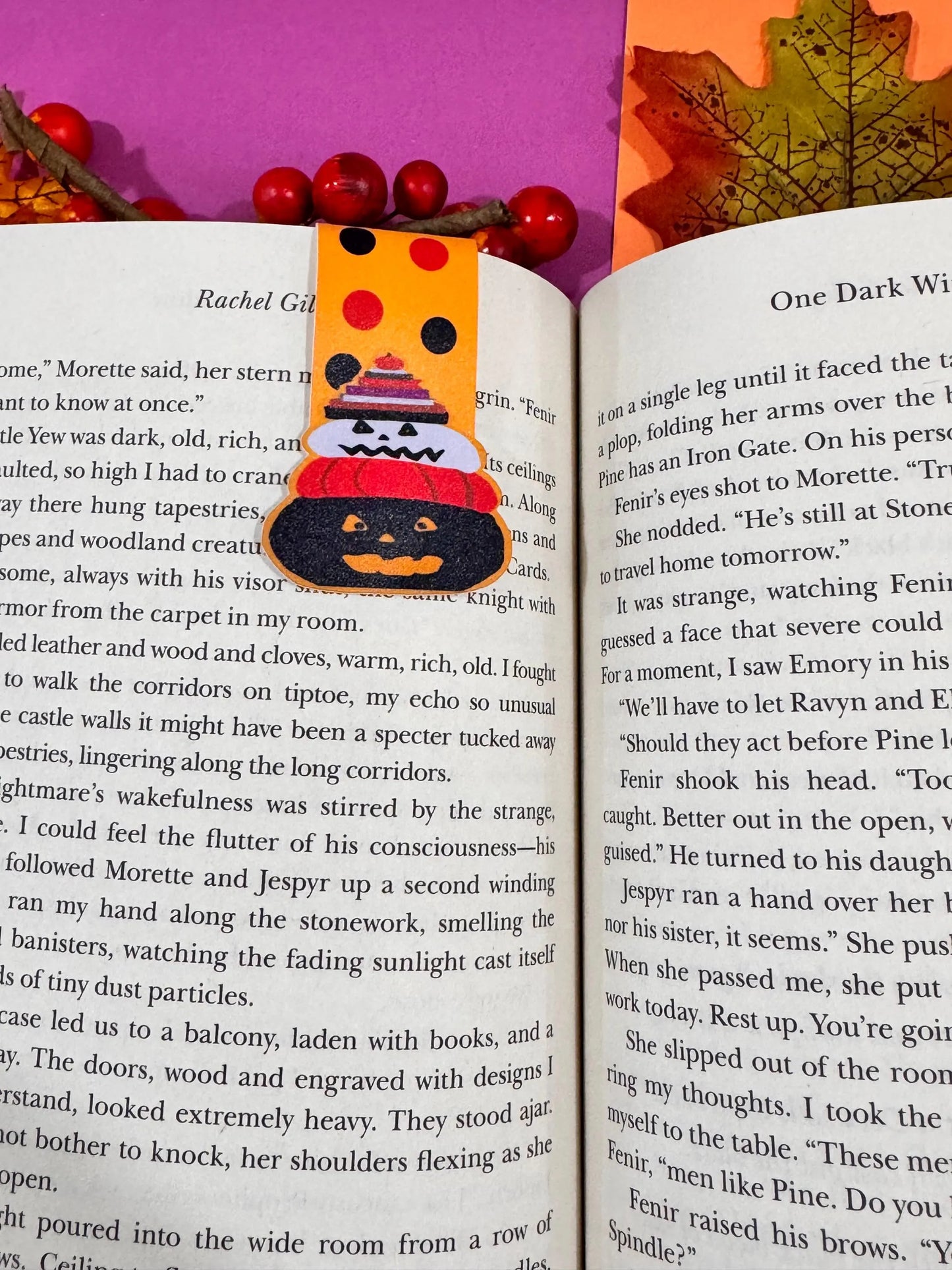 To Be Read Pile On Spooky Jack-O-Lanterns Halloween Magnetic Bookmark