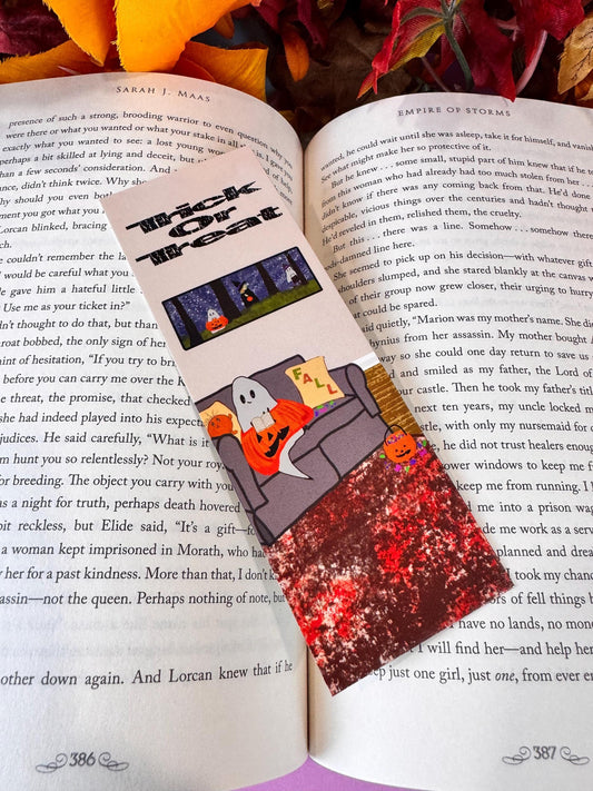 Halloween Bookmark For Readers, Ghost Bookmark