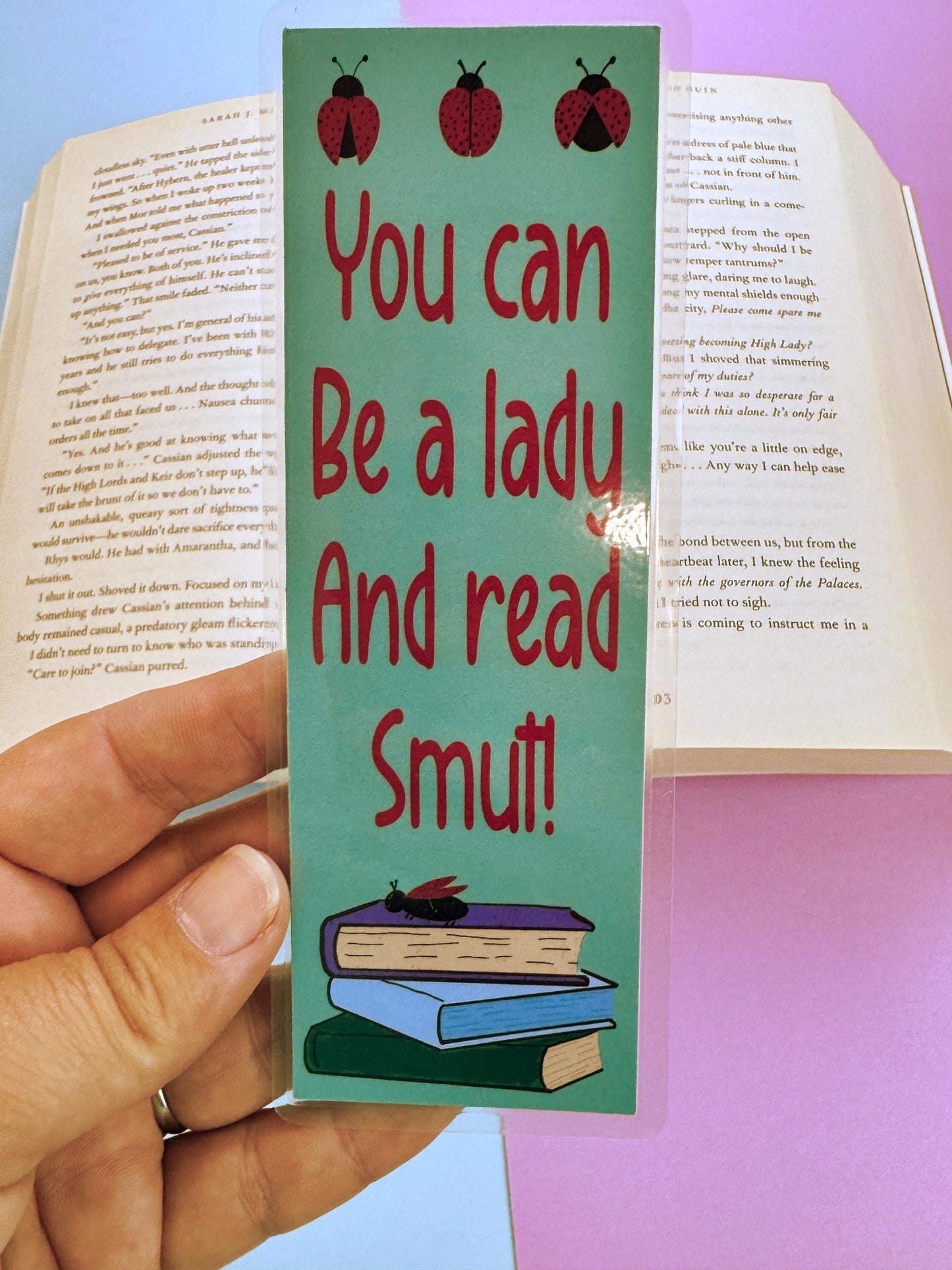Sassy Bookmark For Ladies, Ladybug Book Accessory For Romance Readers