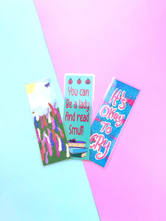 July Monthly Bookmarks, Set of 3 Laminated Bookmarks