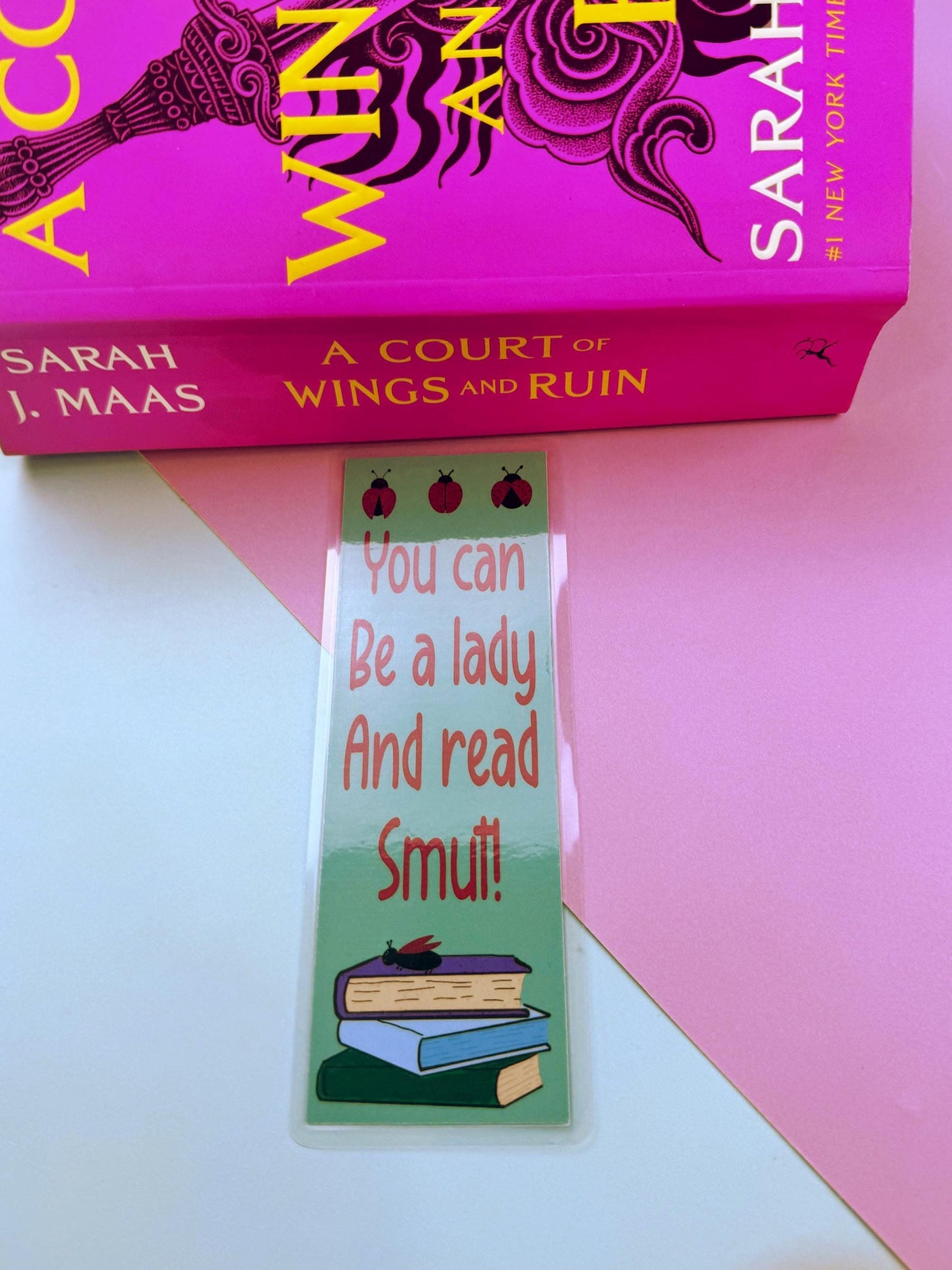 Sassy Bookmark For Ladies, Ladybug Book Accessory For Romance Readers