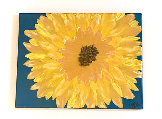 Sunflower Painting in Acrylic Paint for Summer of Fall