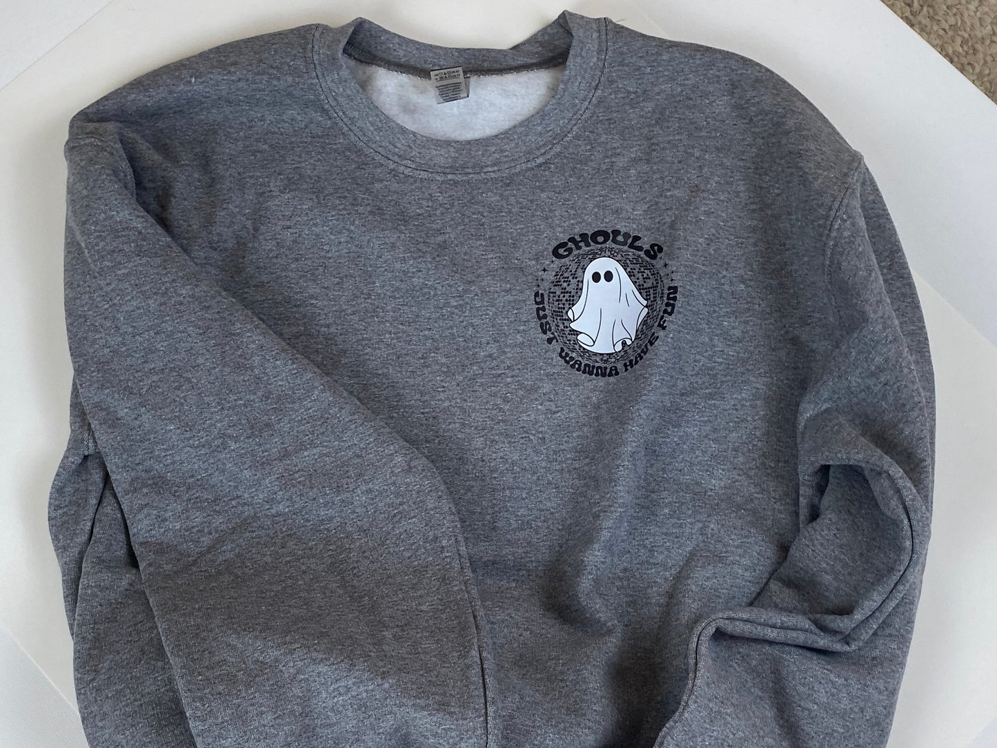 Ghouls Just Wanna Have Fun. Adult Unisex Heavy Blend 50/50 Fleece Crew Neck Halloween Sweatshirt