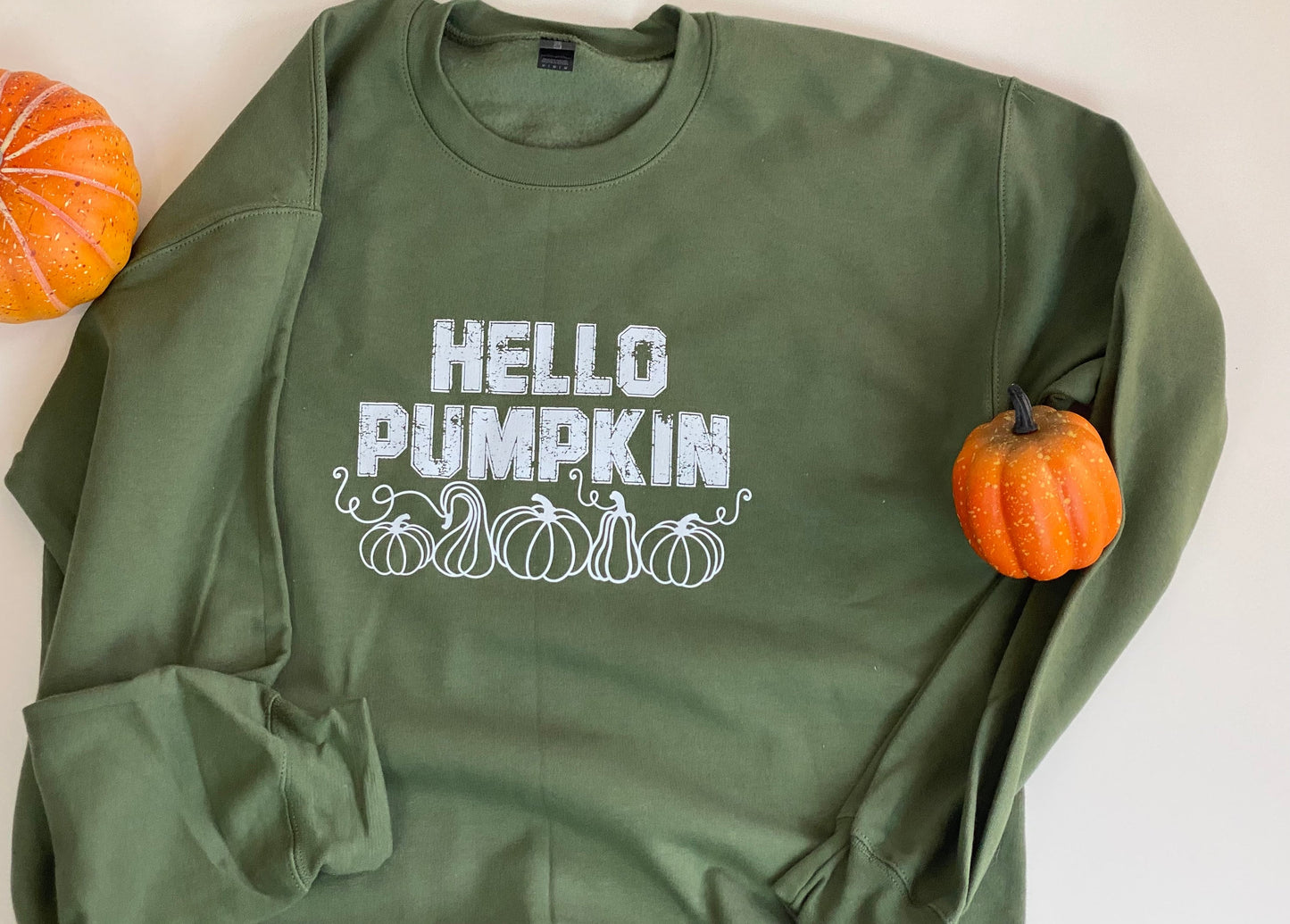 Hello Pumpkin Sweatshirt for Fall Apparel
