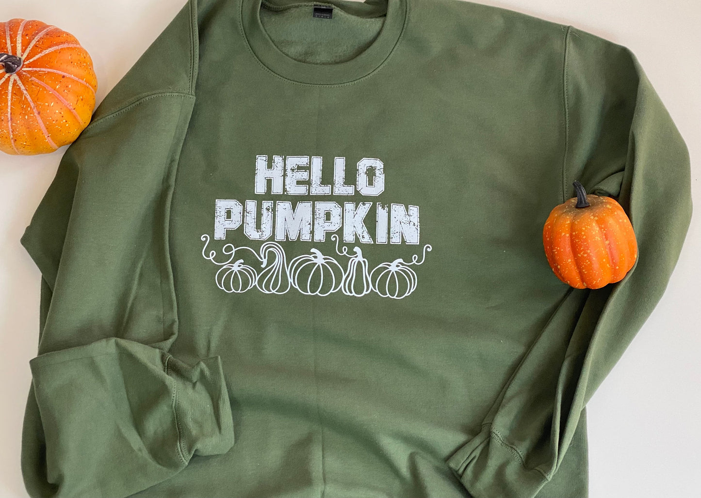 Hello Pumpkin Sweatshirt for Fall Apparel