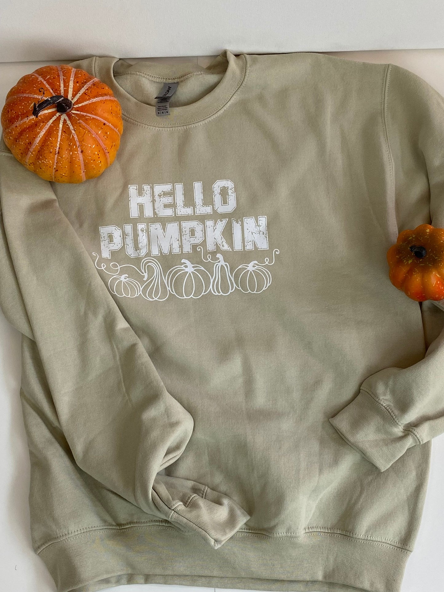 Hello Pumpkin Sweatshirt for Fall Apparel