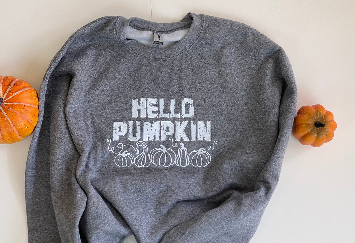 Hello Pumpkin Sweatshirt for Fall Apparel