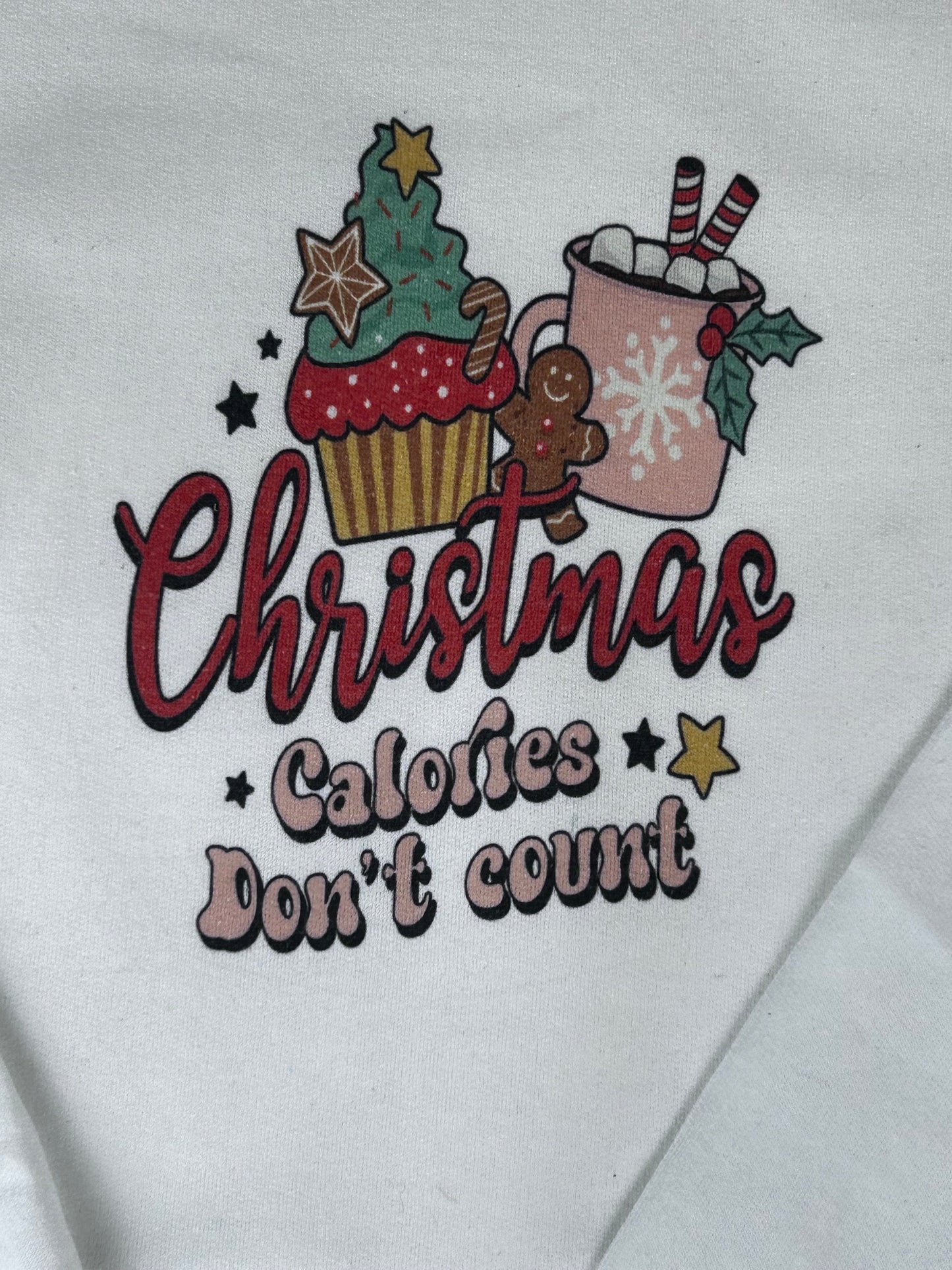 Christmas Calories Don’t Count Holiday Sweatshirt, Sublimated Christmas Shirt