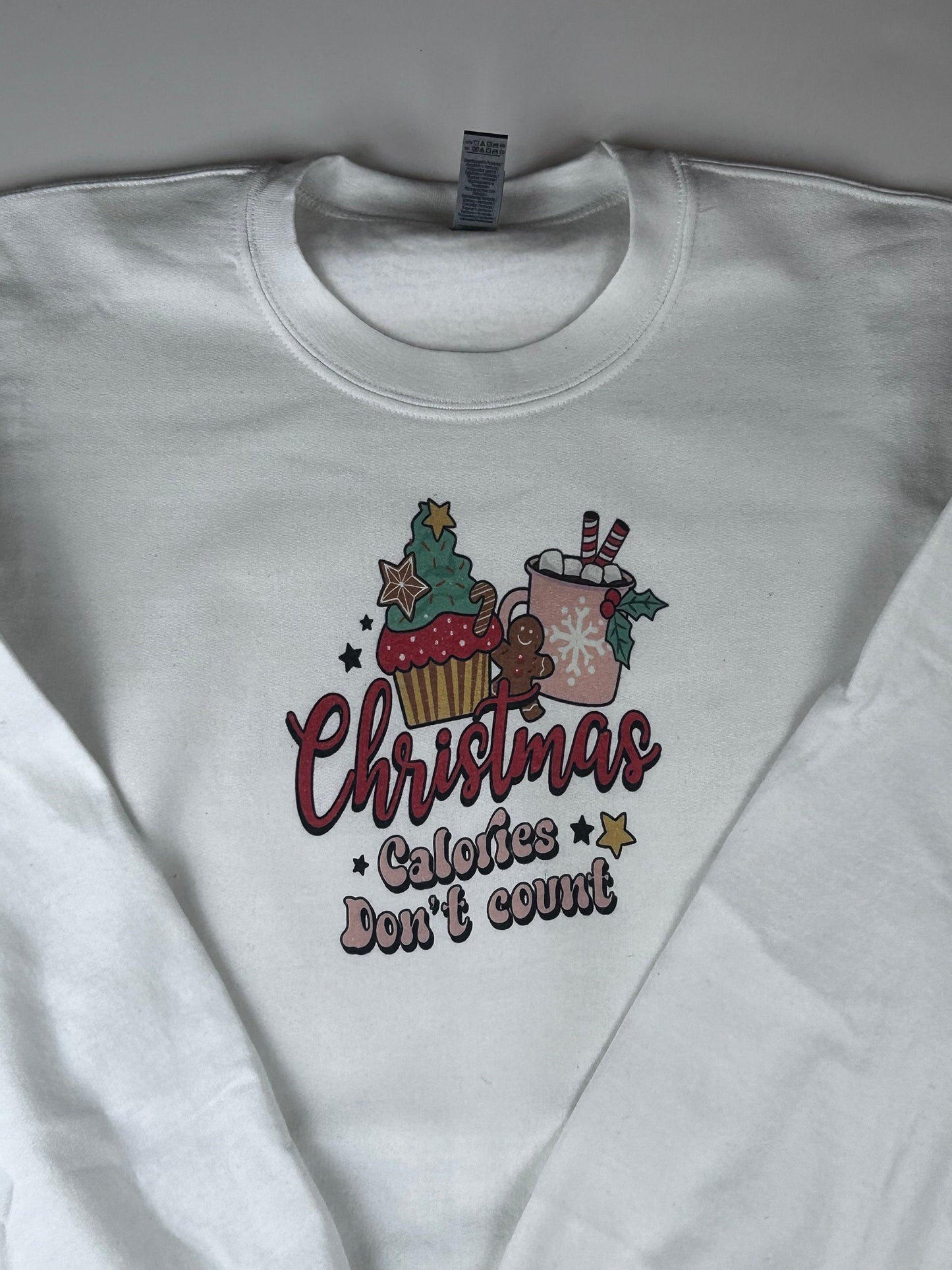 Christmas Calories Don’t Count Holiday Sweatshirt, Sublimated Christmas Shirt