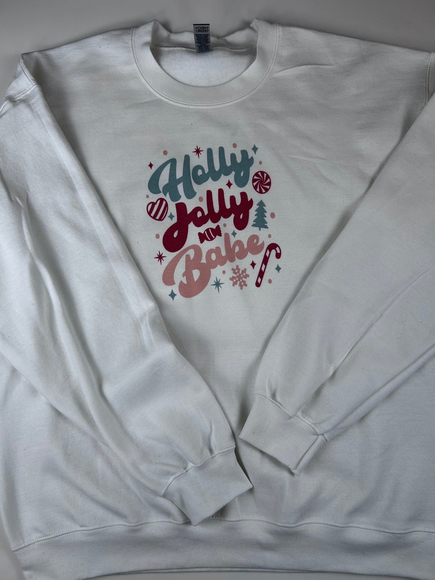 Holly Jolly Babe Holiday Sweatshirt, Sublimated Christmas Shirt- Very Faded B-grade