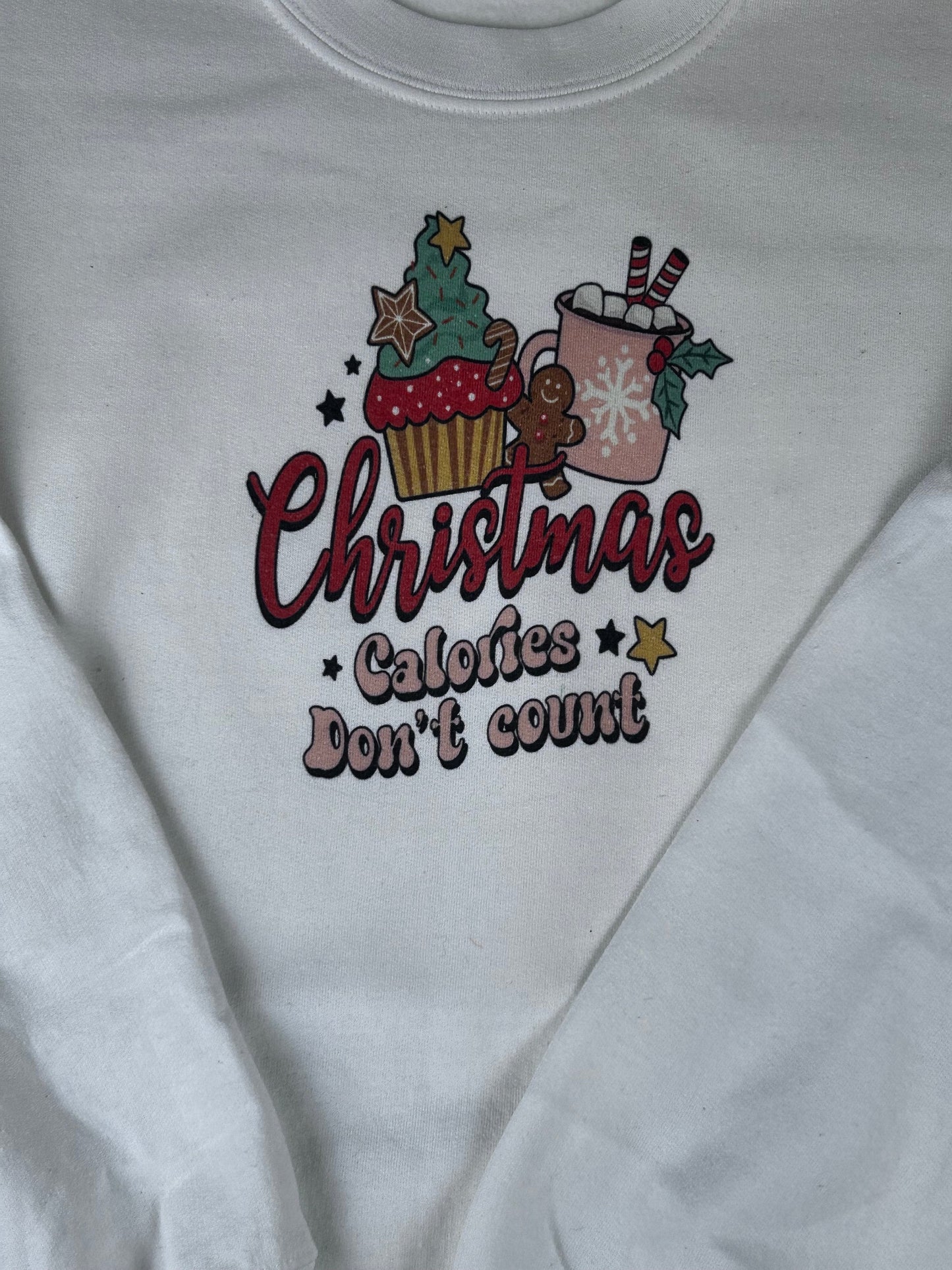 Christmas Calories Don’t Count Holiday Sweatshirt, Sublimated Christmas Shirt