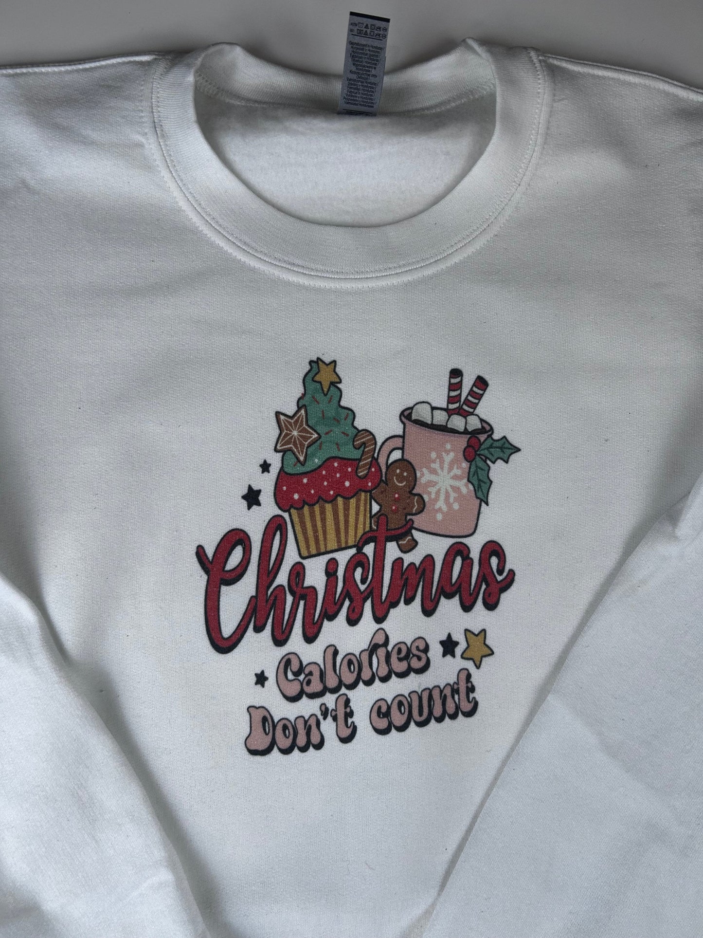 Christmas Calories Don’t Count Holiday Sweatshirt, Sublimated Christmas Shirt